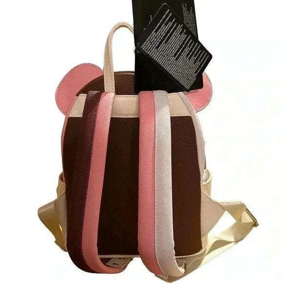 Loungefly Minnie Mouse Ice Cream Neapolitan Mini Backpack, NWT